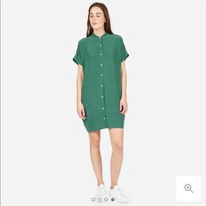 Everlane Silk Square Shirt Dress